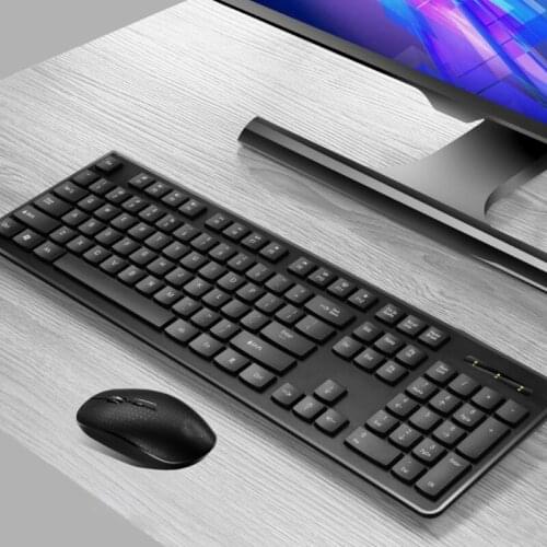 C1FB Rechargeable Wireless Keyboard And Mouse English Standard Keyboard Silent Mouse Ergonomic Mice Keyboard Mouse Set