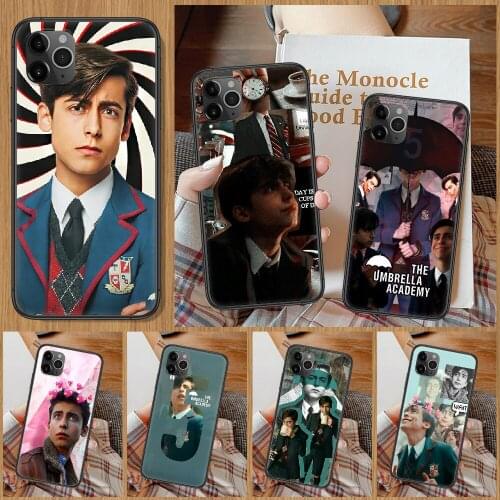 Aidan Gallagher Number Five Phone Case For iphone 5 5S SE 2 6 6S 7 8 11 12 Mini Plus X XS XR Pro Max black pretty funda 3D