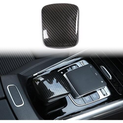 ABS Carbon Fiber Car Center Control Decoration Armrest Box Head Cover Trim Sticker for Mercedes Benz GLB B Class 2020
