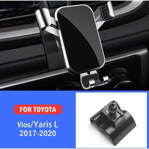 Car Mobile Phone Holder Mounts Stand GPS Gravity Navigation Bracket For Toyota Vios Yaris 2017 2018 2019 2020 Car Accessories