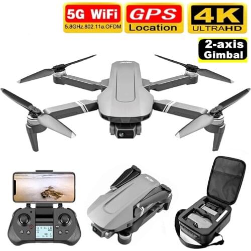 F4 GPS Drone With 5G WiFi FPV 2-axis Gimbal 4K Dual Camera Profesional Brushless RC Quadcopter Dron Helicopter Toy VS SG906 Pro