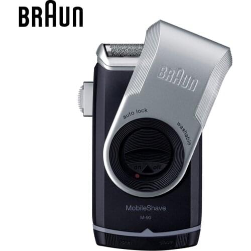 Braun M90 Electric Shavers Mobile shave trimmer Shaver Razor Washable Beard Shaving Machine Dry Battery Portable For Travel