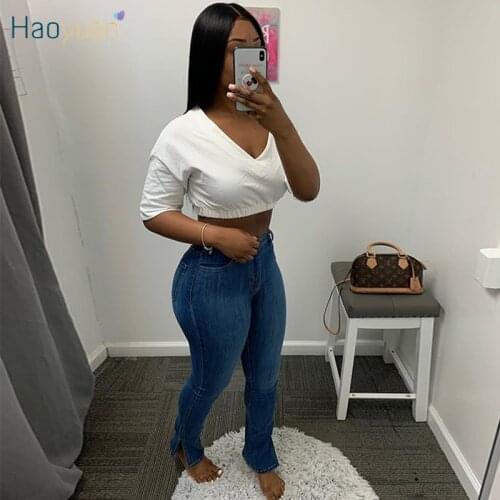 Женские узкие брюки HAOYUAN China At AliExpress