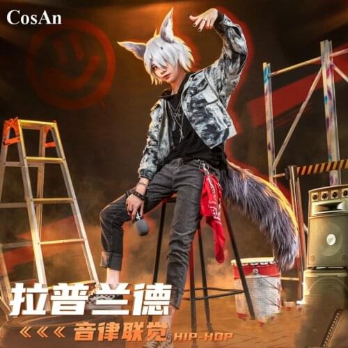Hot Game Arknights Lappland Cosplay Costume Music Synesthesia Hip Hop Fashion Uniforms Female Activity Party Role Play Clothing