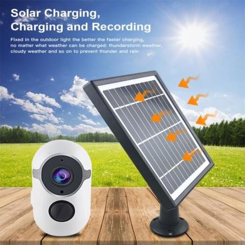 Solar Panel Battery WiFi IP Camera PIR infrared Detection Outdoor Waterproof Wireless WIFI Security IP Camera Home Security
