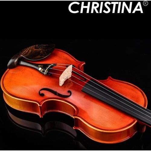 Italy Violin Christina V04 Maple wood violino 4/4 Antique natural flamed hand made violin 3/4,send rosin,case,bow
