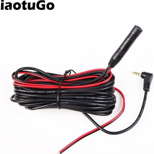 IautoGo Video Cable For DVR Mirror DVR 6M 10M 15M 2.5mm Jack Male To 4 Pin/ 5 Pin Video Extension Cable For DVR Camera