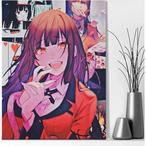 Kakegurui Jabami Yumeko Anime Aesthetic Home Decor Canvas Painting Wall Pictures Living Room Decoration Art Posters Prints