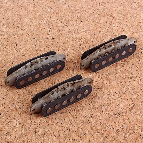 Pack of 3 Alnico 5 Single Coil Electric Guitar Pickup Neck Middle Bridge Pickup for ST Electric Guitar Accessories