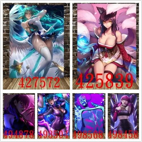 League of Legends Game HD Poster Anime Canvas Oil Painting Wall Scroll Canvas Wall Stickers Wall Poster Home Decoration Painting