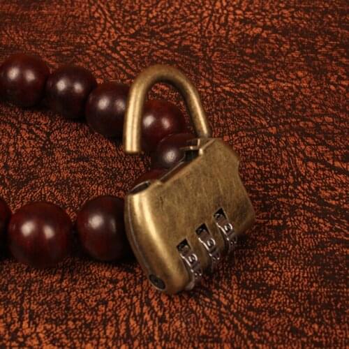 Mini Dial Digit Number Code Alloy Zine Password Locks Vintage Antique Chinese Style Jewelry Chest Box Code Password Lock Padlock