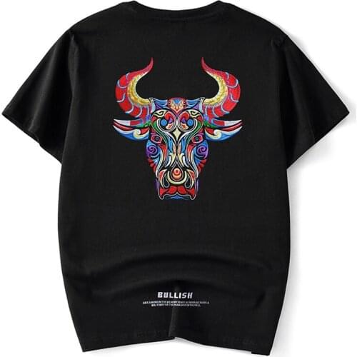 2020 New Arrival Top Fashion Cotton O-neck T Shirt Men Hip Hop Brand Clothing Tshirt Homme Short T-shirt Loose Embroidery