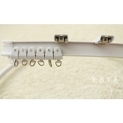 1 m rails bead curtain rod Rome bar Windows and balcony curtain track Soft curved track curved track rail slide rail accessories