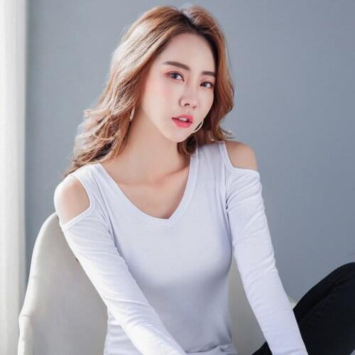 2020 NEW Summer T Shirt Women Basic Neck Woman Tshirt One Shoulder Off Sexy T Shirt Tops Tees Fashion High Street Tee Shirt Femm