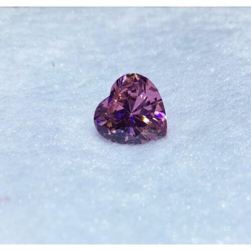 2020 Newest Heart Shape Pink Moissanites Diamonds Loose Stone Bead Luxury Jewelry Moissanites Gemstones 6.5x6.5mm for Rings