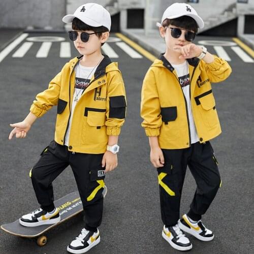 Vintage Spring Autumn Coat Outerwear Top Children Clothes Kids Costume Teenage Formal Home Outdoor Boy Clothing High Quality