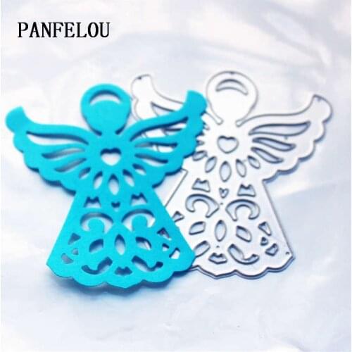 PANFELOU Metal craft The goddess of wings paper die cutting dies for Scrapbooking/DIY Easter wedding Halloween cards