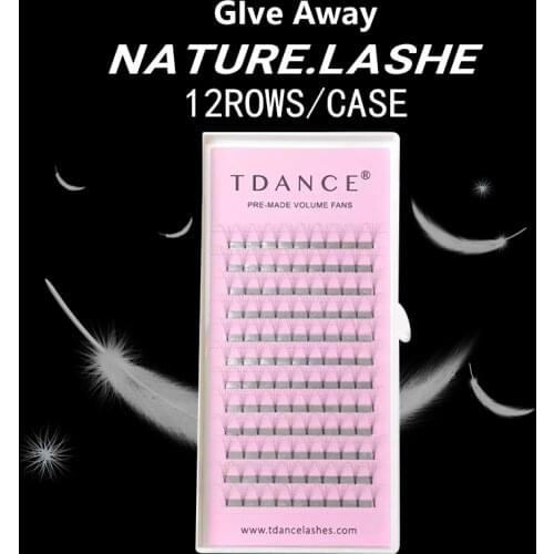 TDANCE Eyelash Extension supplies eyelashes lashes 0.10mm thickness Pre-fan 4D Russian Volume Lashes Extensions