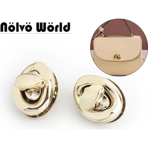 5-10-30sets 26*33mm Light gold Twist locks Fashion bag twist lock twist turn locks
