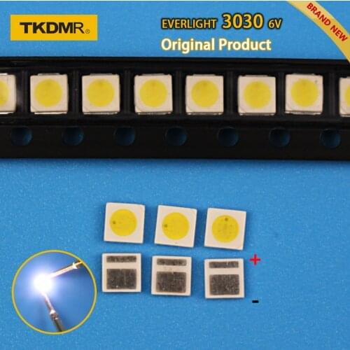 TKDMR 30pcs led tv backlight 1.8W 3030 6V kit electronique led led for lcd tv repair Assorted pack kit Cool white free shipping