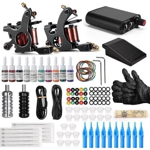 Tattoo Machine Kit Tattoo Power Supply Tattoo Ink Tattoo Needle