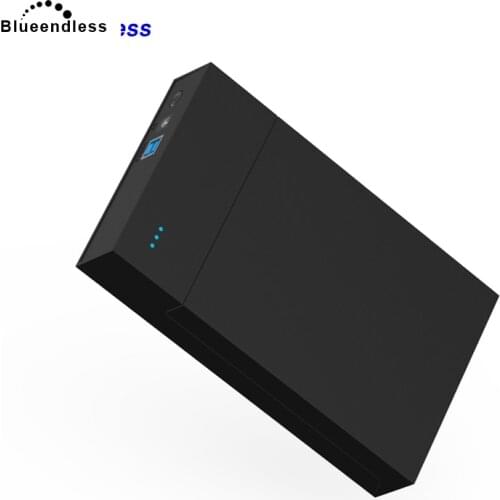 Blueendless external hard drive 1TB/3TB/4TB portable high speed USB 3.0 case sata hdd enclosure support 3.5 hdd box tool free