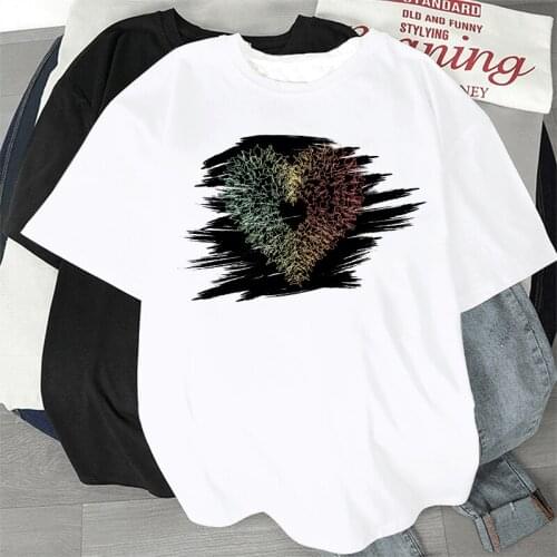 New Fashion Women Streetwear T Shirt O-Neck Basic Print Tee Shirt White Female Short Sleeves Tops Tee Harajuku T-shirt 90s