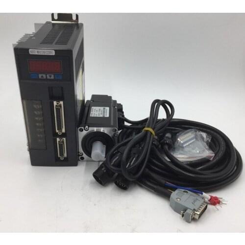 200W NEMA24 0.64NM 60mm flange AC Servo Drive Motor 110V 3000R/Min constant torque MODbus communication RS485 RS232