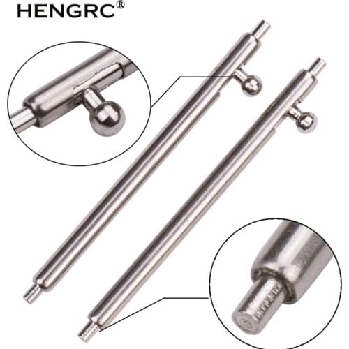 HENGRC Stainless Steel Quick Release Spring Bar 4pcs Silver Metal Watchband Repair Tool 16mm-24mm Strap Link Pin Accessories