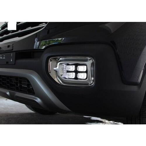 ABS Front Fog Light Lamp Cover Trim 2 Pcs / Set Accessories For Kia Sportage R 2018 2019