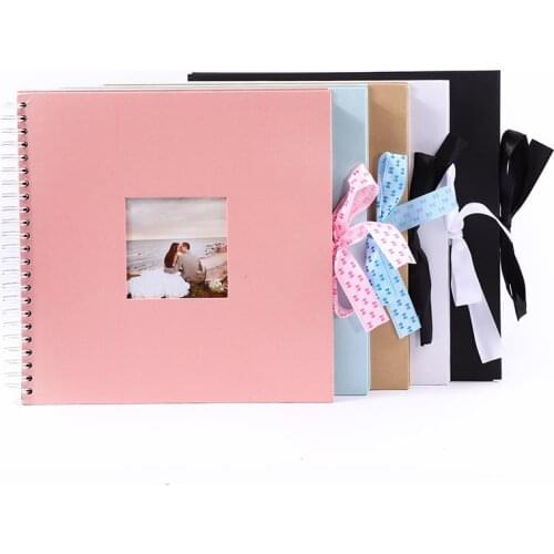 12 Inch 40sheets DIY Scrapbook Photo Album Valentines Day Gifts Wedding Guest Book Craft Paper Anniversary Travel Memory Album