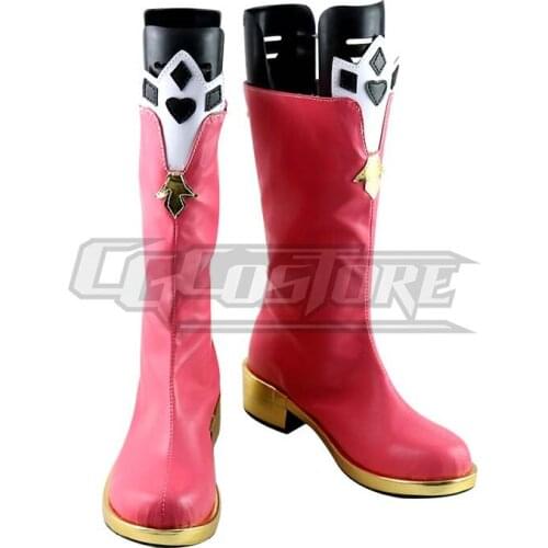 Anime Cosplay Shoes Boots Princess Connect! Re:Dive Tsumugi Costume Hand-made Leather Christmas Halloween Free ship ACS-1154