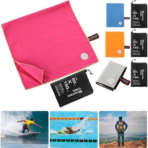 Quick-drying Swimming Towel Bath Washcloth Microfiber Beach Towel Super Absorbent Double-sided Fleece Lightweight Camping Hiking