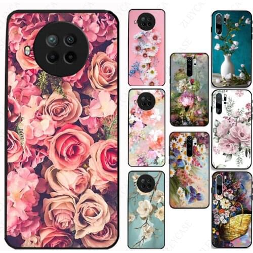Phone Cover For xiaomi Redmi Note8pro note7 8T note9s mi A1 A2 mi9se mi8se 5s mi9T mi10T note10 6pro Cases Vintage Flower Leaf