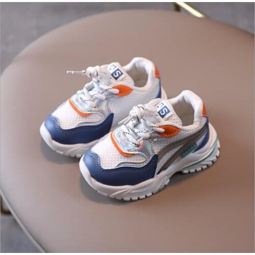 2021 Kids Shoes Antislip Soft Baby Sneaker Toddler Infant Kids Baby Girls Boys Mesh Breathable Shoes Sport Casual Sneakers