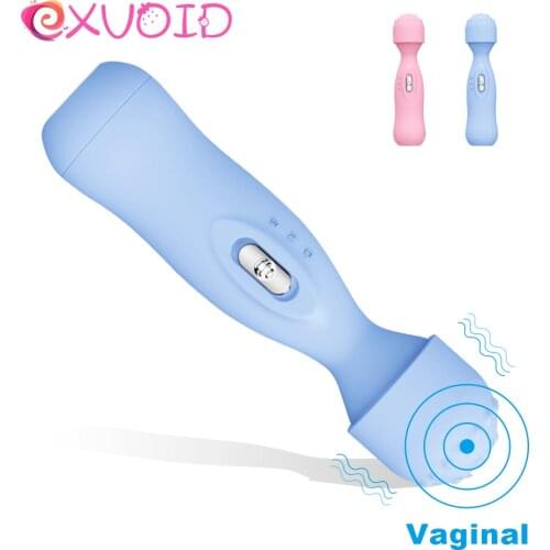 EXVOID Portable Clitoris Stimulator Magic Wand Silicone Dildo AV Vibrator Vibrators Sex Toys for Women Vagina G Spot Massager