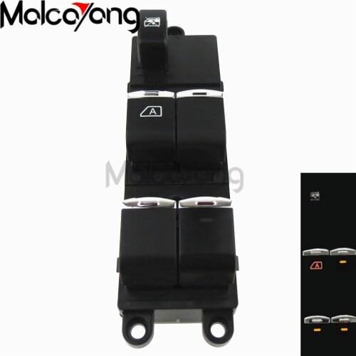 Master Electric Power Window Lifter Switch For Nissan Qashqai J10 2.0 dCi 4WD Navara D40 Vehicles Car QZ 25401-JD001 With Chrome