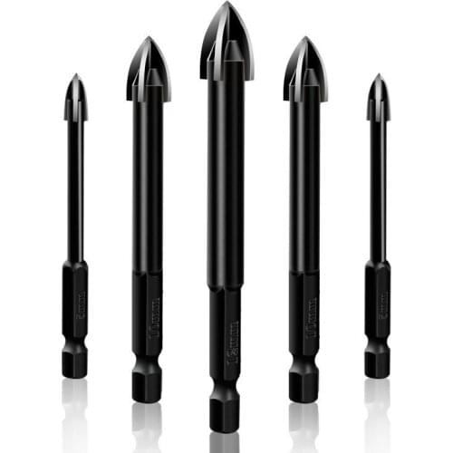 5pcs Drilling Tool Carbide Efficient Universal Drilling Multifunctional Cross Alloy Drill Bits Сверла По Металлу