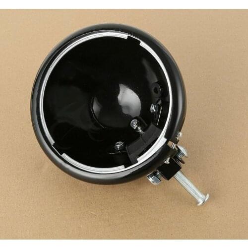 Motorcycle 5.75" 5 3/4" Headlight Lamp Housing W/mounting Block For Harley Dyna Street Bob Fat Bob FXDB FXDF