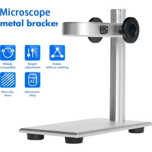 Multifunctional Aluminum Alloy Microscope Bracket with 23-35mm Clamping Diameter Range for Most Microscopes on the Market