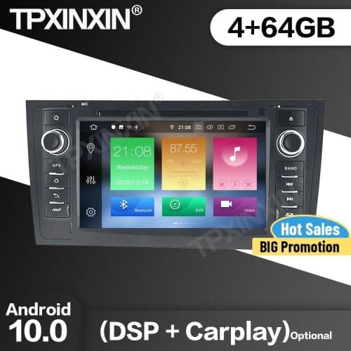 64G Car Radio 2 Din Stereo Receiver Android For AUDI A6 1997 1998 1999 2000 2001 2002 2003 2004 Navi Multimedia Player Head Unit