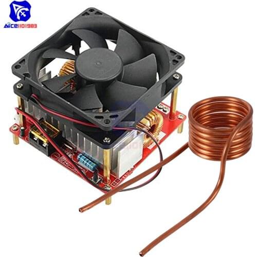 Diymore DC 24V-36V 500W ZVS Low Voltage Induction Heating Board Module with Fan & Tesla Heating Coil for Car