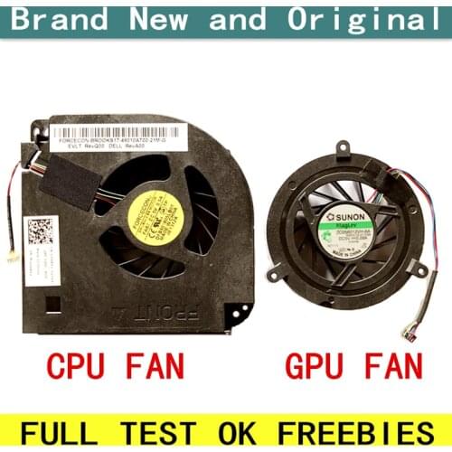 New laptop CPU GPU cooling fan Cooler radiator Notebook for DELL M6600 M6400 M6500 Series SUNON ZC056012VH-6A B3623.13.V1.F.GN
