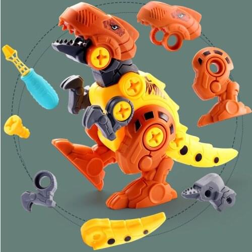 Educational Toys for Toddler Children Boy Toy Building Blocks Kit for Kids Aged Toddler Boy Toys Dinosaur Screwing Blocks