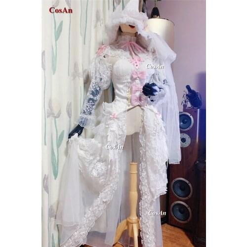Hot White Witch Sophia Cosplay Costume Elegant Lovely Formal Dress Full Set Activity Party Role Play Clothing Custom-Make Any