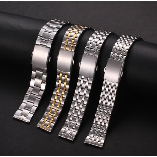 18mm 22mm 20mm Stainless Steel For SAMSUNG Galaxy Watch 42 46mm Band galaxy watch 3 For Amazfit Bip GTR strapsBracelet Replaceme