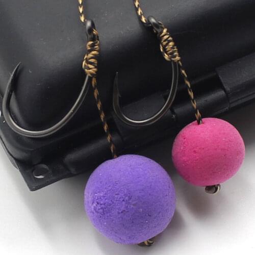 30PCS Barbed Carp Fishing Hook High Carbon Steel PTFE Coated YN Hook Mixed Size 2 # 4 # 6 # 8 # 10 # Hook Carp Fish Accessories