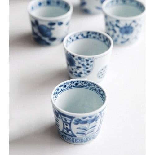 Made In Japan high quality ceramic morning tea coffe cups and mugs under glazed plant small brief sake alcohol drinking cup200ml