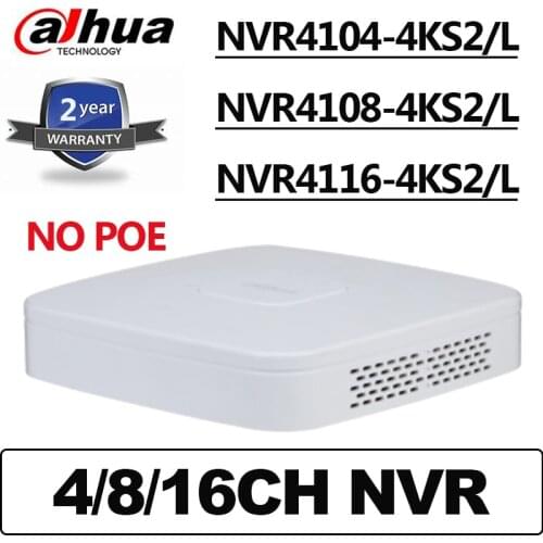 8MP 4K H.265 NVR NVR4104-4KS2 NVR4108-4KS2 NVR4116-4KS2 HDMI VGA 4ch 8ch 16ch tripwire for cctv ip camera Network Video Recorder