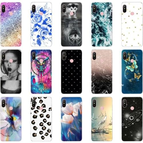 O silicone Cover For Xiaomi MI A2 LITE Case Full Protection Soft tpu Back Cover Phone Cases For Xiomi MI A2 LITE bumper Coque